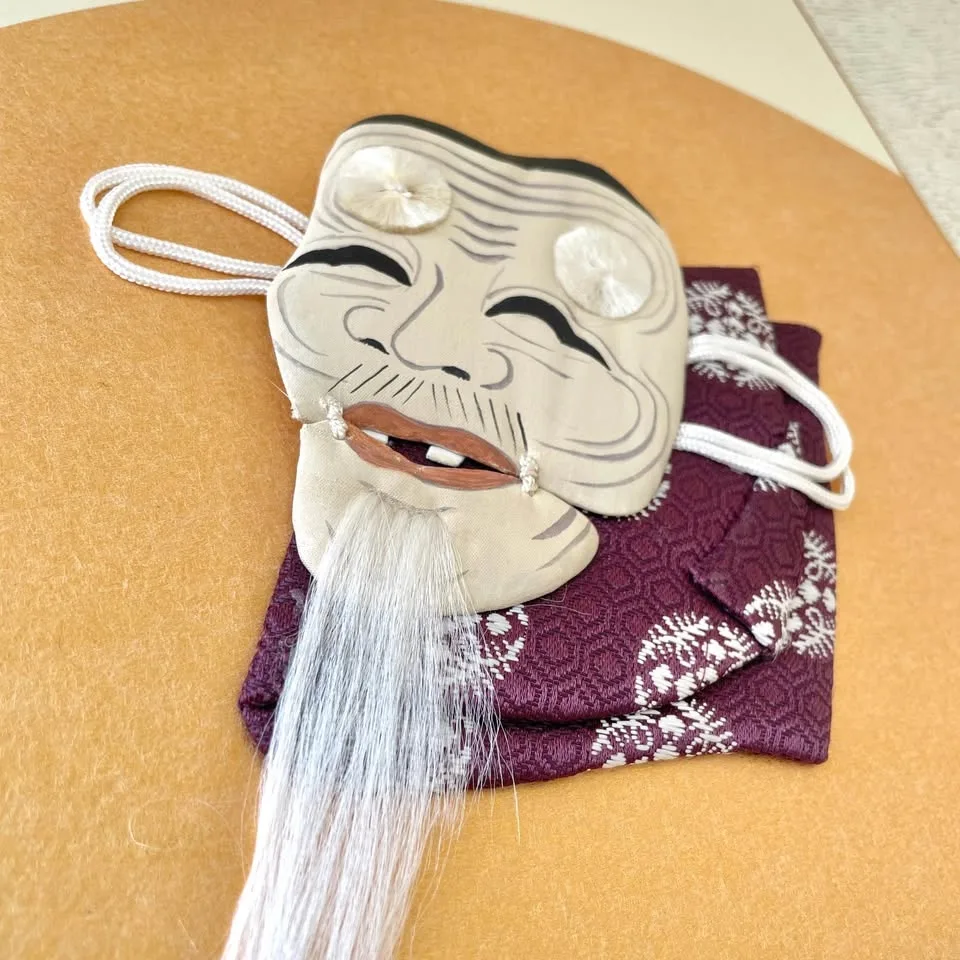 “Okina Noh Mask” Japanese Oshie Art image indicator(3)