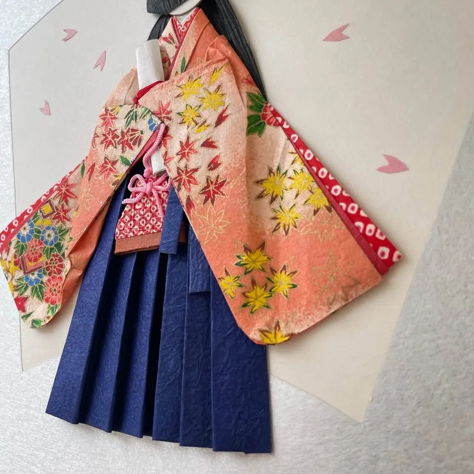 👘Origami Washi Paper Art on Shikishi Board image indicator(5)