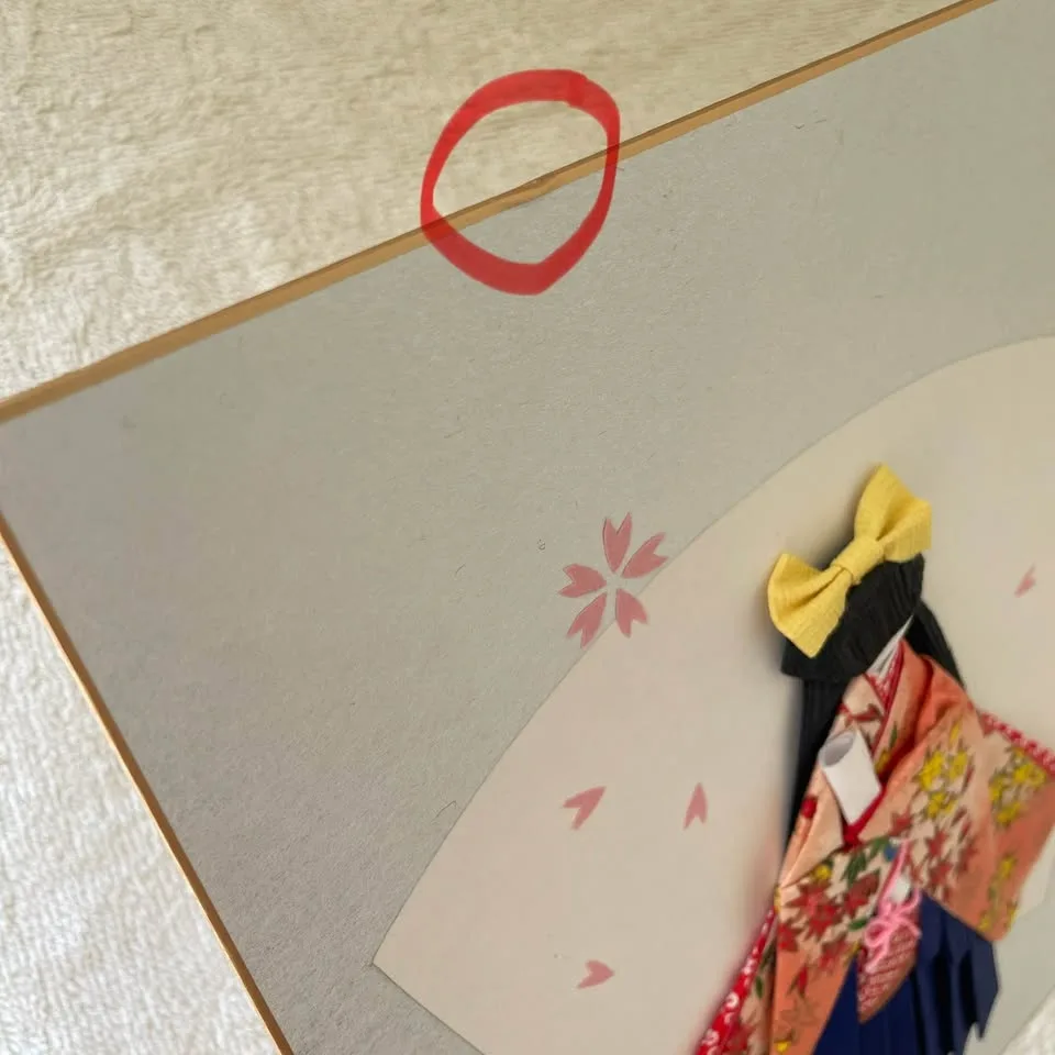 👘Origami Washi Paper Art on Shikishi Board image indicator(7)
