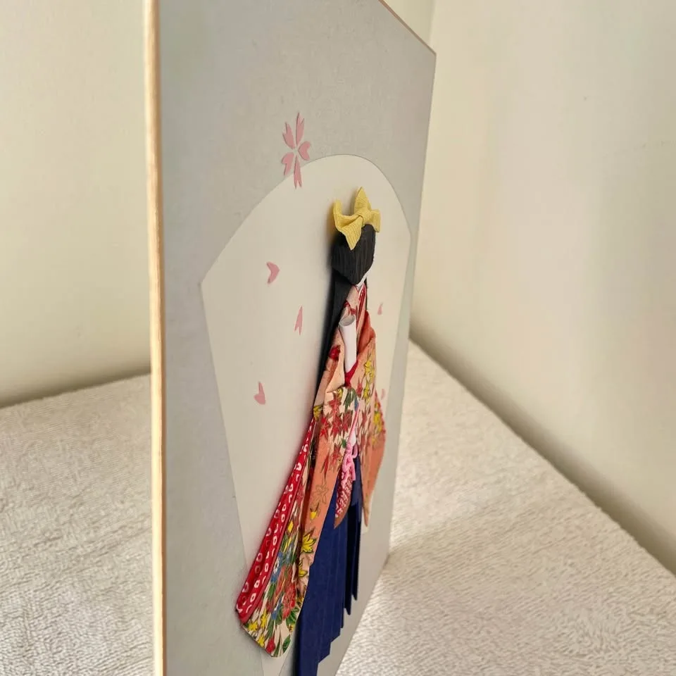 👘Origami Washi Paper Art on Shikishi Board image indicator(9)