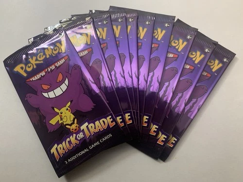 10 X Pokémon TCG - 2022 Trick Or Trade Booster Packs
