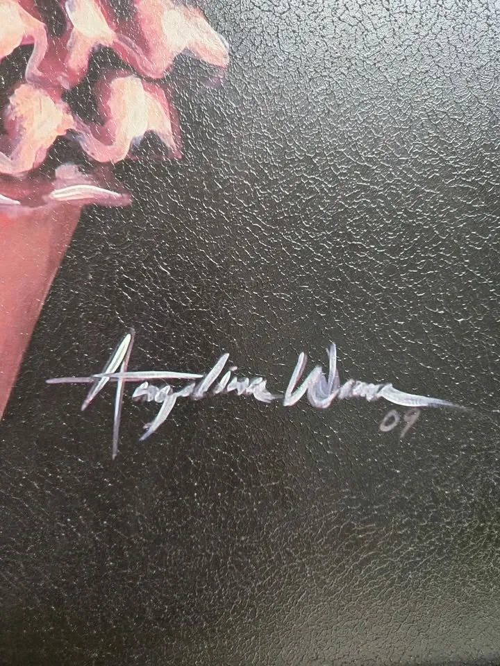 Angelina Wrona - Girl Doing The Dishes Framed Canvas Print image indicator(2)