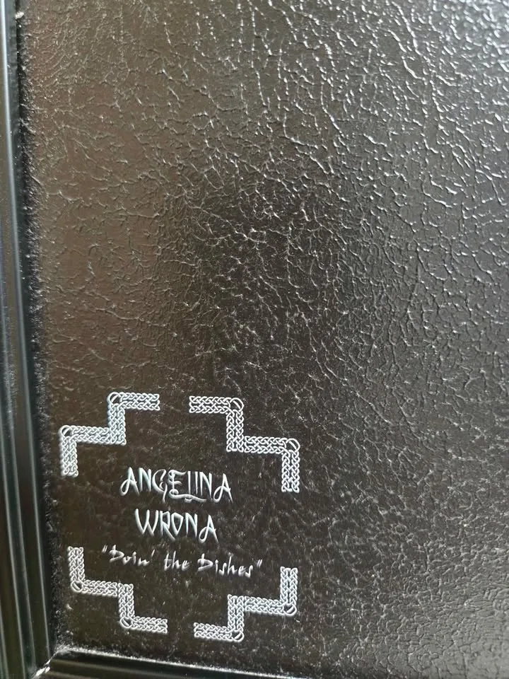 Angelina Wrona - Girl Doing The Dishes Framed Canvas Print image indicator(3)