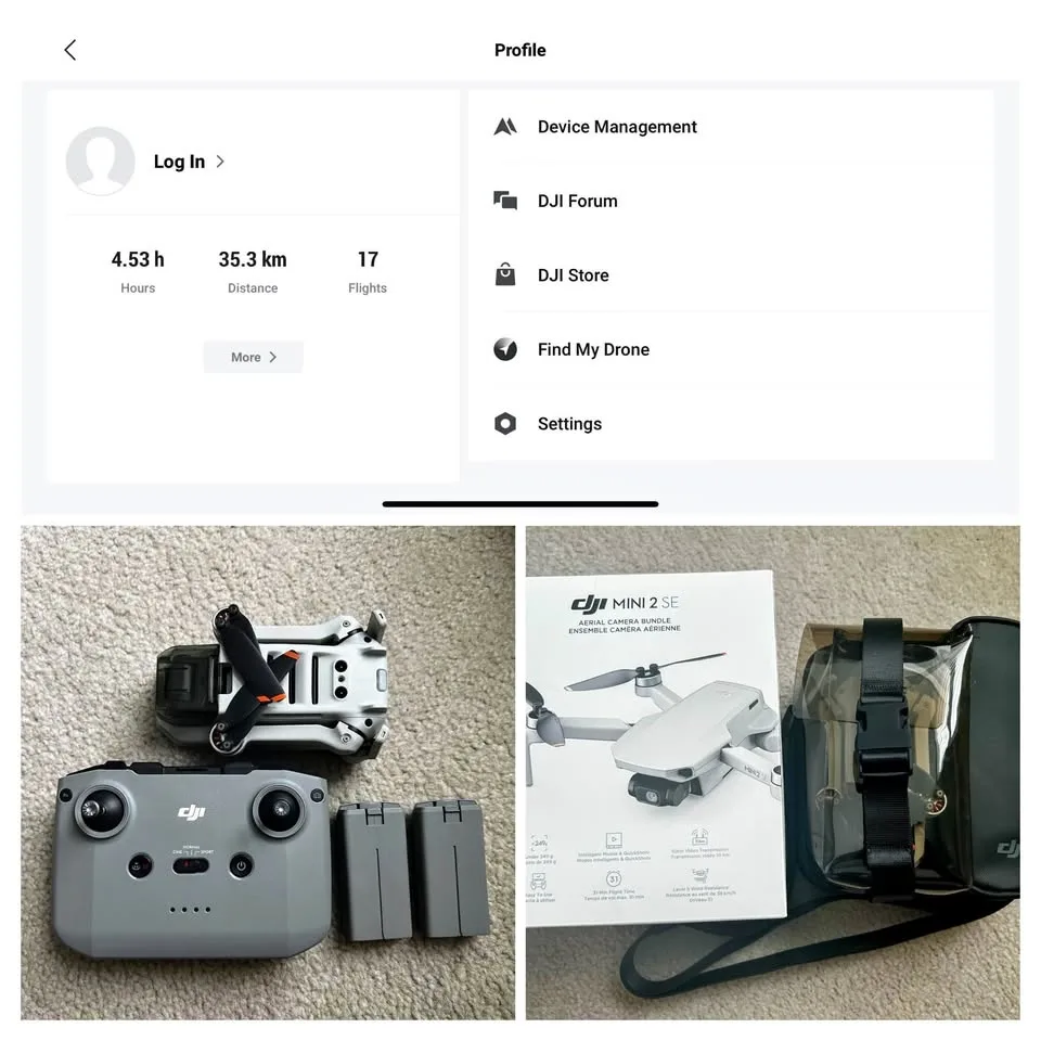DJI Mini 2 SE - Less than 20 flights