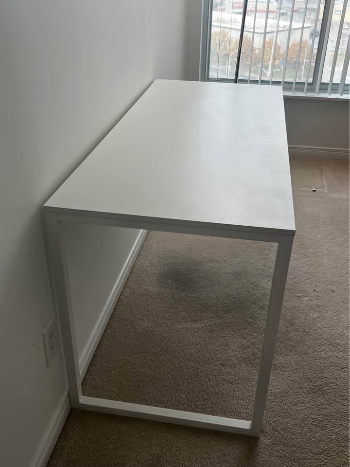 White Desk – 55” – Less than 1 year old - photo 2