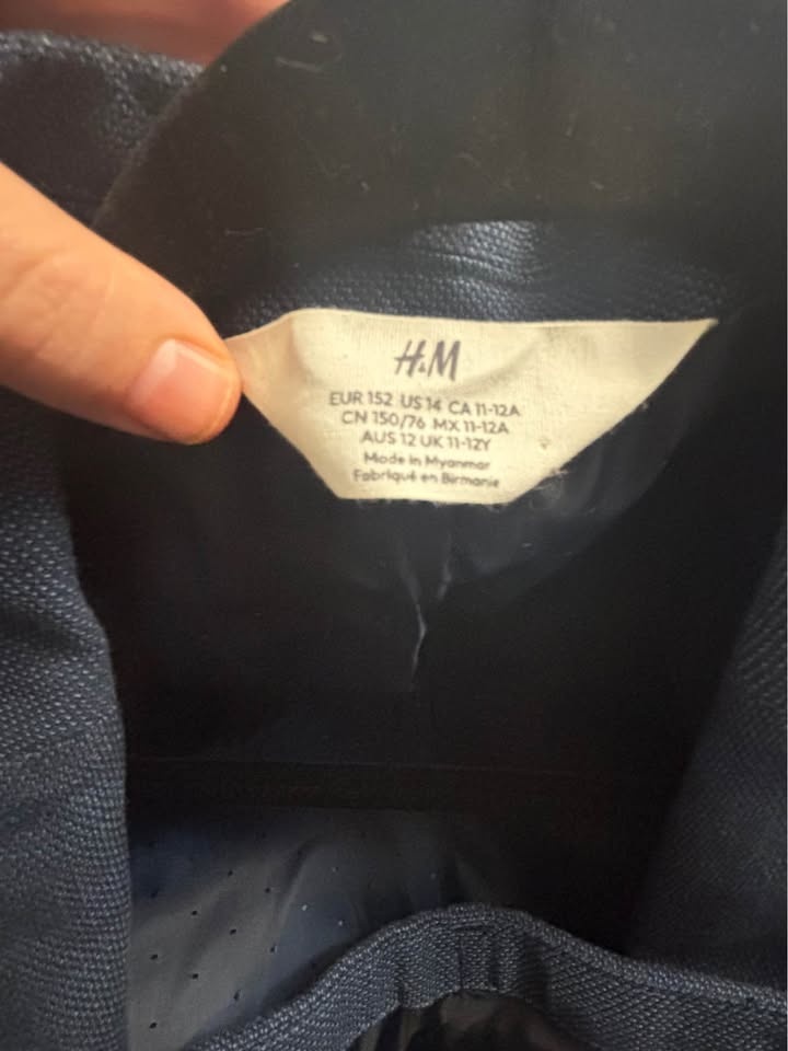 Blue Linen blend boys suit - photo 3