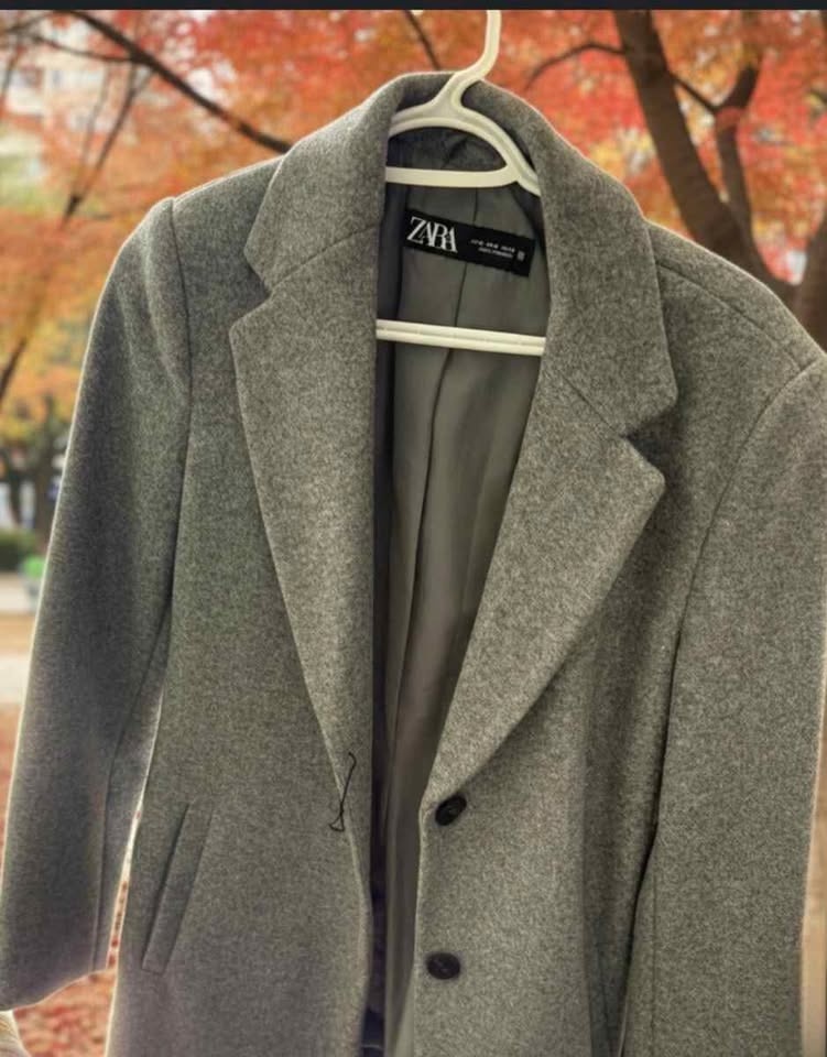 ZARA Women's grey coat (Size M) - photo 2