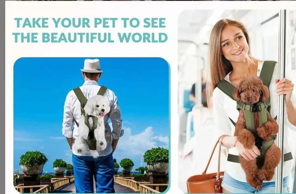 Dog front carrier/backpack (medium - dogs up to 35lbs) image indicator(5)