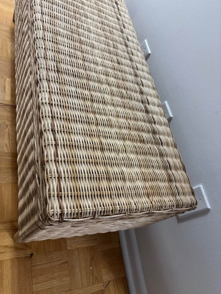 TOLKNING Wicker and Wood Bench - photo 2
