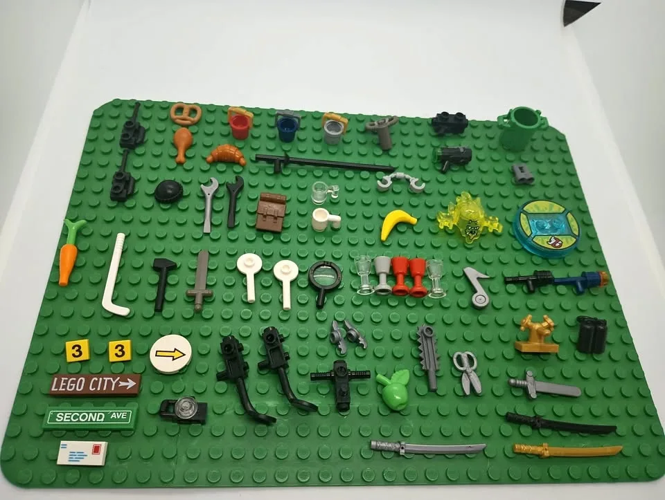 Lot of Lego Minifig Accessories and Other Small Lego Parts