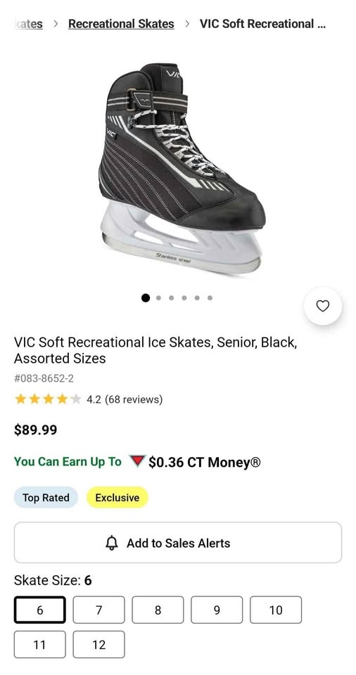 VIC Soft Ice Skates (Size US 6) - photo 5