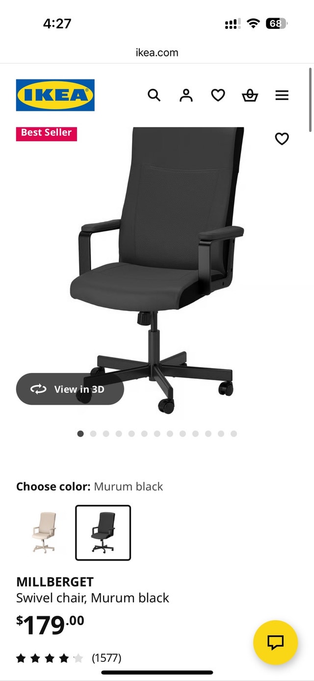 Ikea MILLBERGET office chair - photo 4