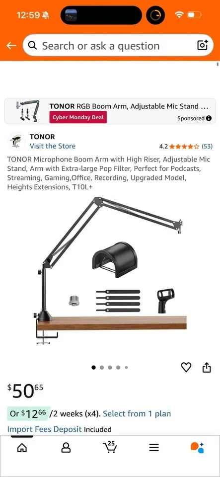 Brand NEVER USED new Mic, arm, headphones +++ image indicator(10)