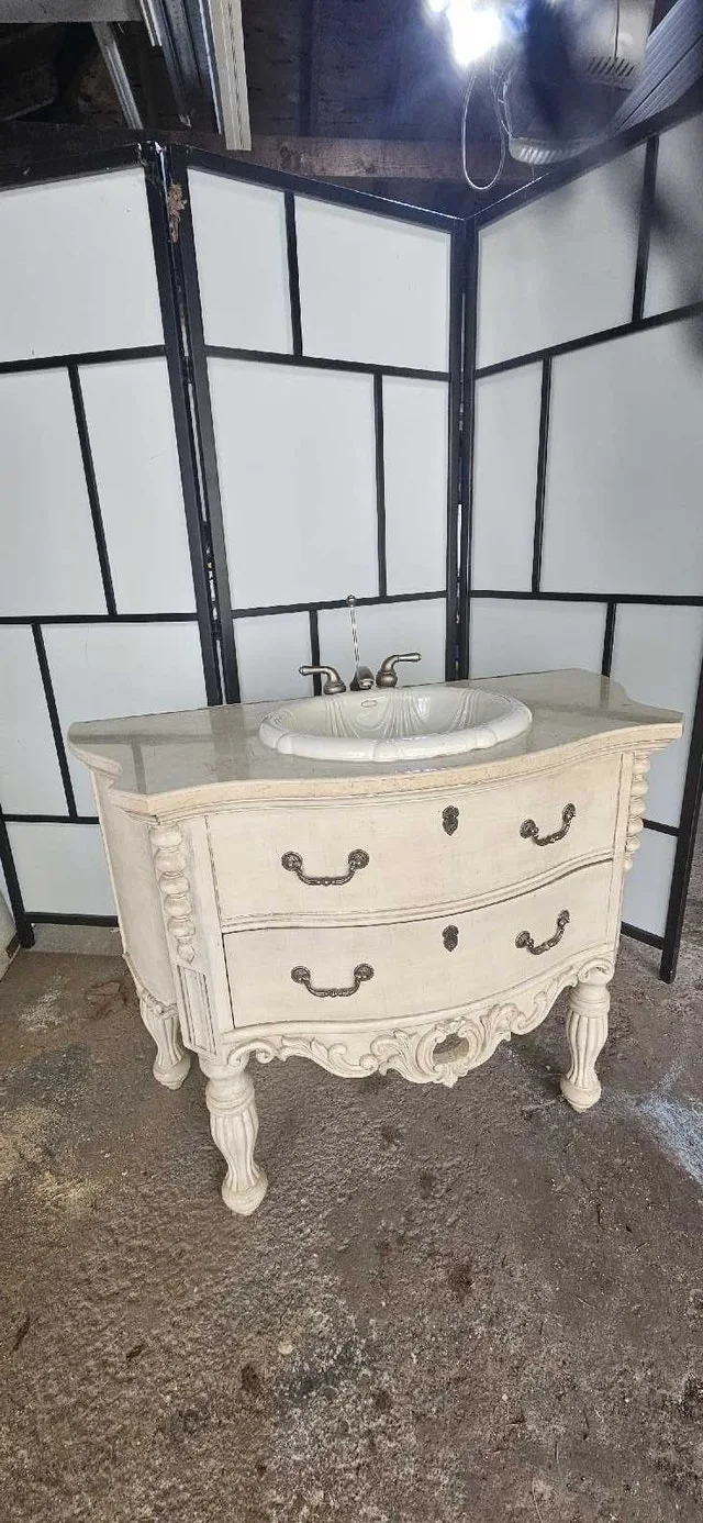 Granite top vanity with Kohler sink