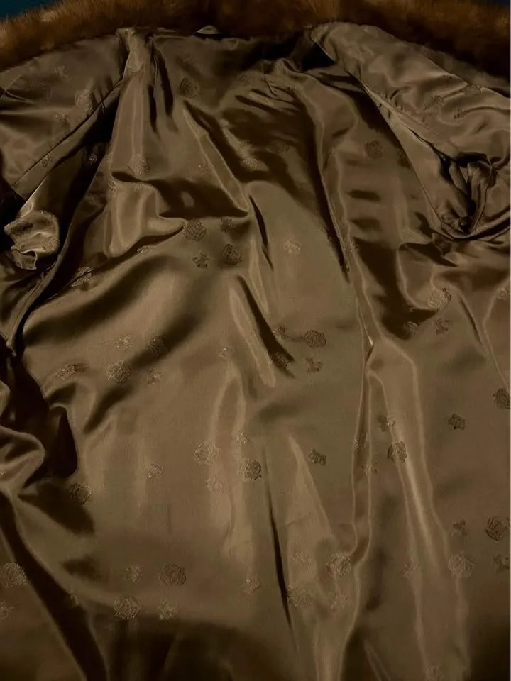 SAGA MINK COAT, BEAUTIFUL DARK BROWN - Size M image indicator(6)