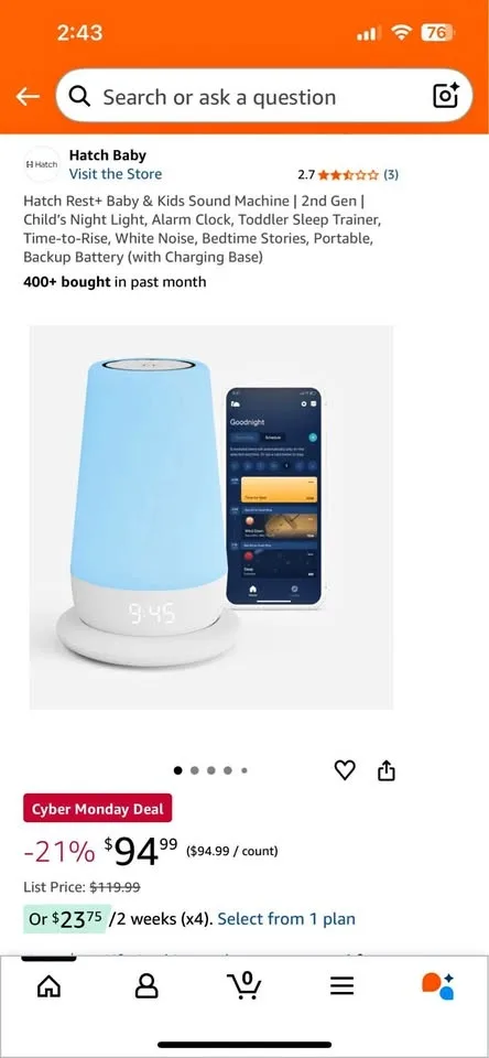 New Hatch Rest+ 2nd gen Baby & Kids Sound Machine