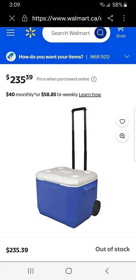 Coleman 60 Quart Wheeled Cooler