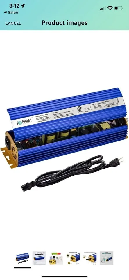 TOPHORT 1000 Watts Digital Dimmable Electronic Ballast