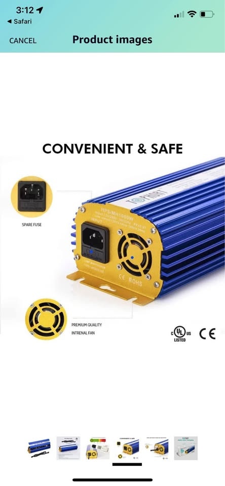 TOPHORT 1000 Watts Digital Dimmable Electronic Ballast - photo 3