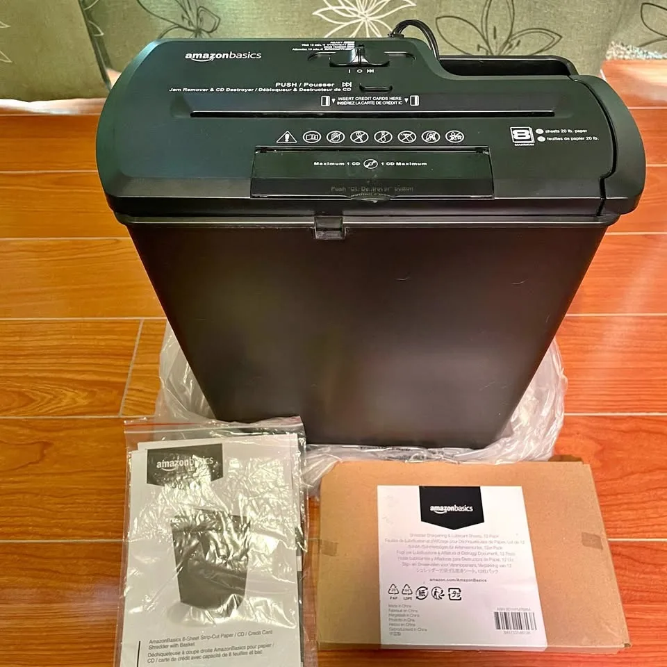 Paper Shredder + Shredder Sharpening Sheets