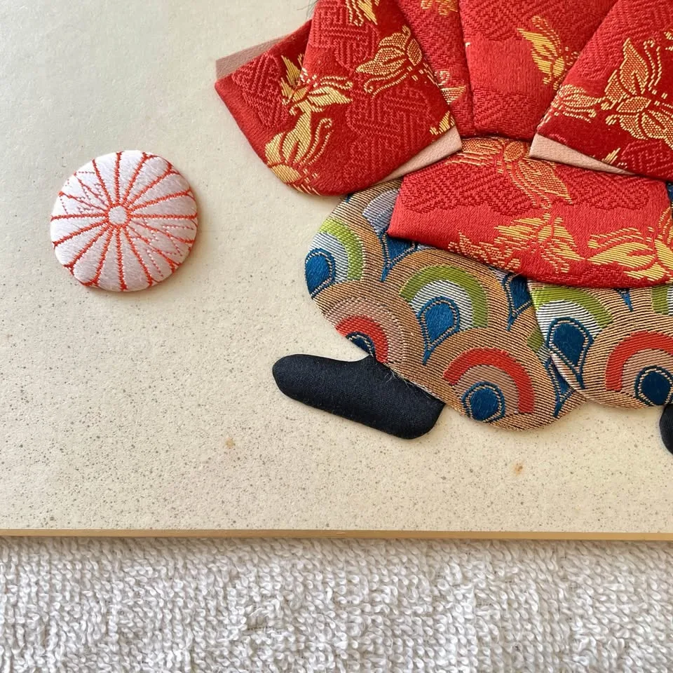 “Boy Playing with Mari Ball” Japanese Oshie Art image indicator(6)