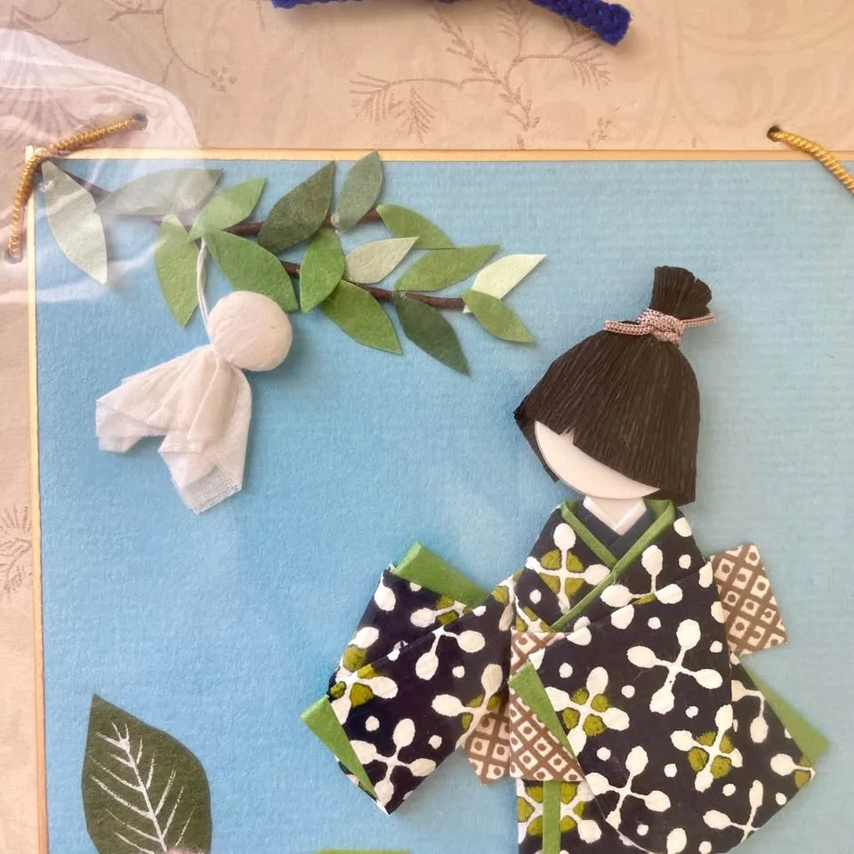 ☔️Japanese Origami Washi Paper Art on Shikishi Board image indicator(2)