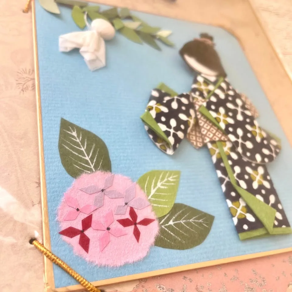 ☔️Japanese Origami Washi Paper Art on Shikishi Board image indicator(3)