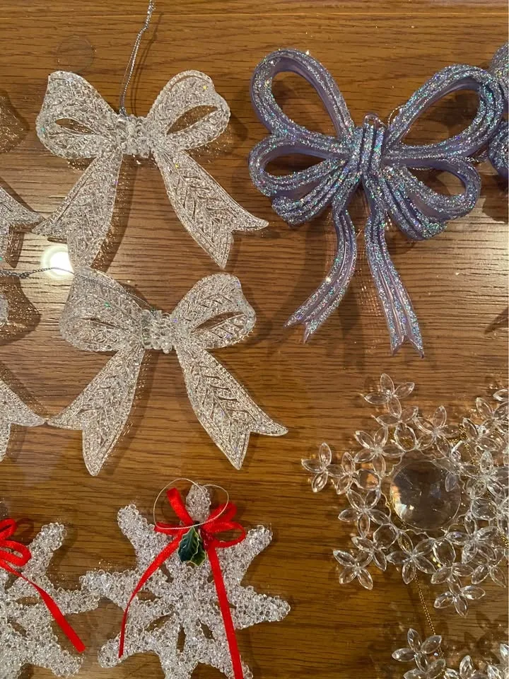 Huge lot of Christmas Ornaments, 152 Total, in XMas Tote image indicator(8)