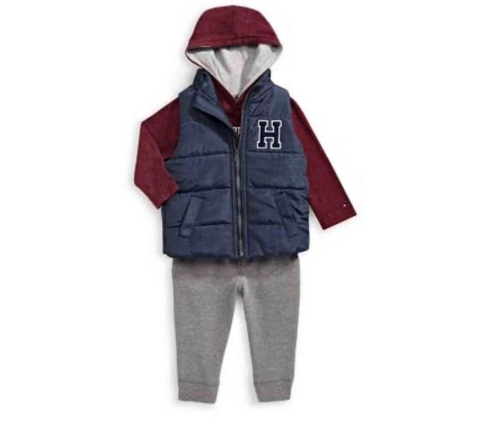 BABY3PC SUITE ($50) SIZE:24 MONTHS BRAND: TOMMY HILFIGER