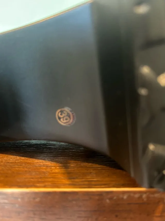 Faux Black Patent Leather Loafers with Gold Chain image indicator(5)