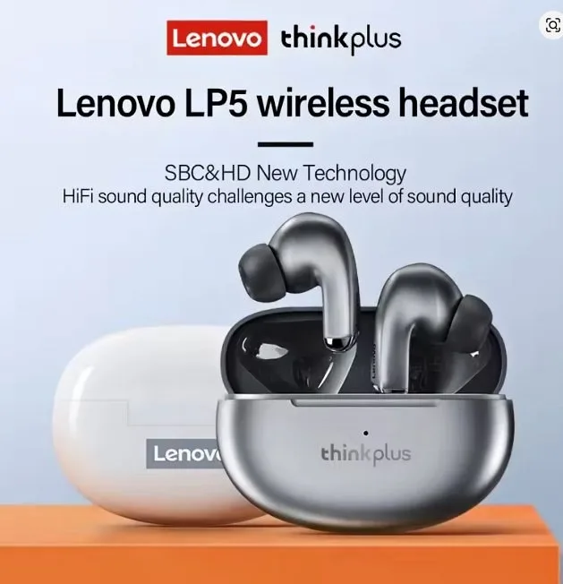 Lenovo Wireless Bluetooth Earbuds - New