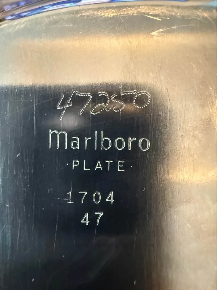 Vintage Marlboro Silver Plated tray image indicator(4)