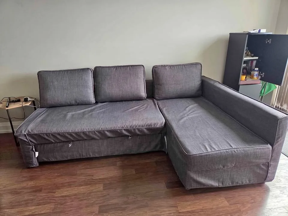 IKEA Friheten Sofa Bed – Grey with Custom Washable Cover