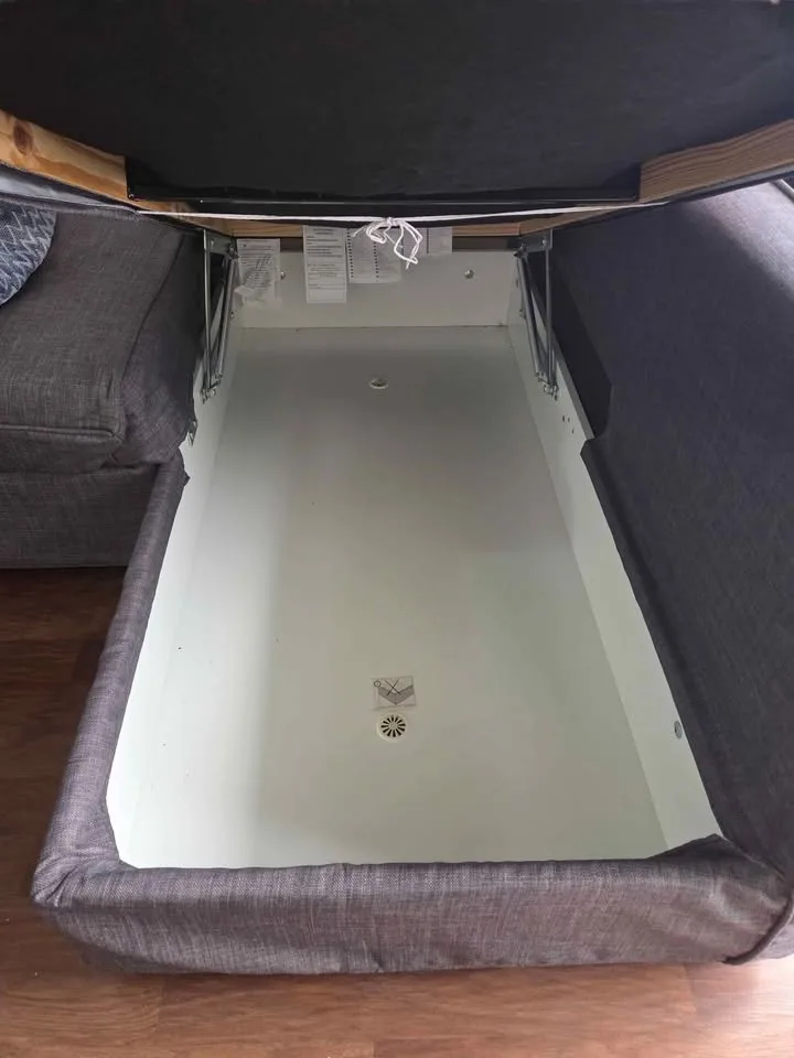 IKEA Friheten Sofa Bed – Grey with Custom Washable Cover image indicator(4)