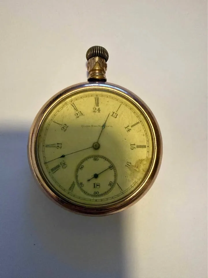 Elgin Pocket Watch Antique Railroad Military Gold Filled