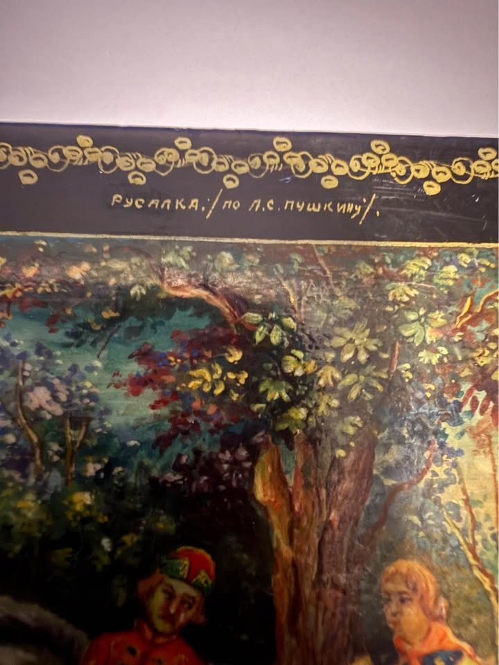 1980’s RUSSIAN LACQUER BOX VINTAGE HANDMADE FAIRYTALE ART - photo 3
