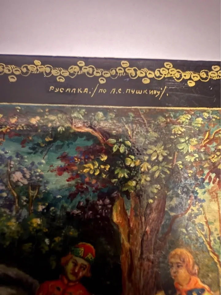 1980’s RUSSIAN LACQUER BOX VINTAGE HANDMADE FAIRYTALE ART image indicator(3)