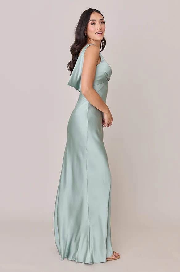 Revelry White Satin Maxi Dress - photo 2