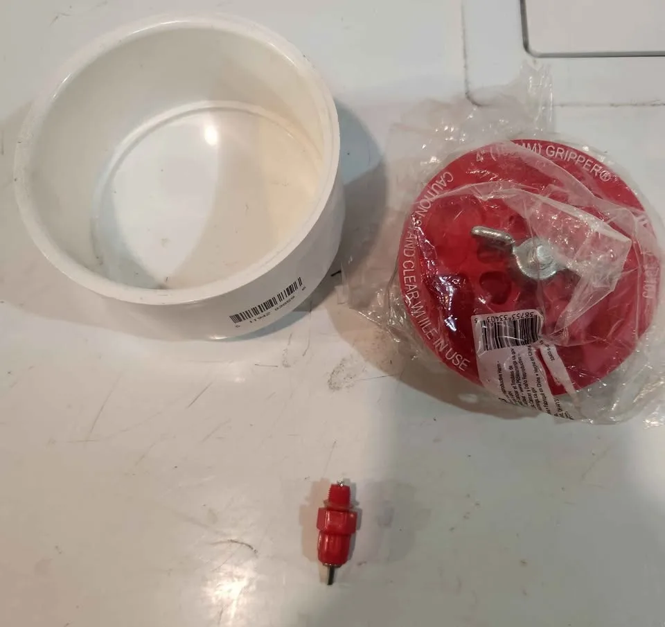 Heated poultry fountain, chicken coop supplies feeder water nipp image indicator(4)