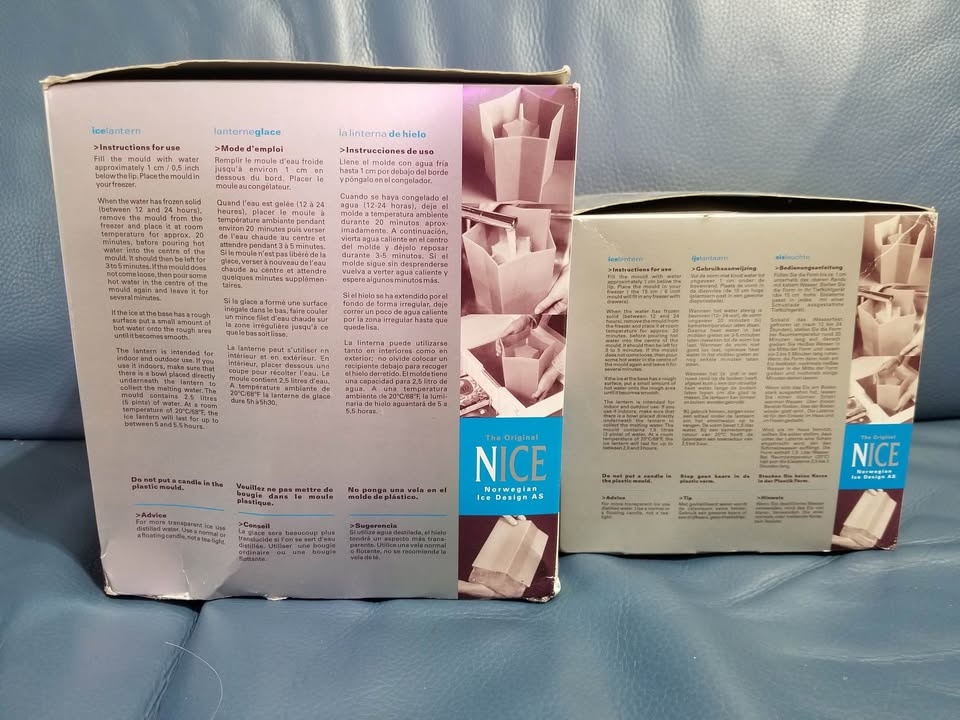 🌟 Ice Lantern Moulds – 2 Sizes (New, Never Used!) $15 for both!🌟 - photo 3