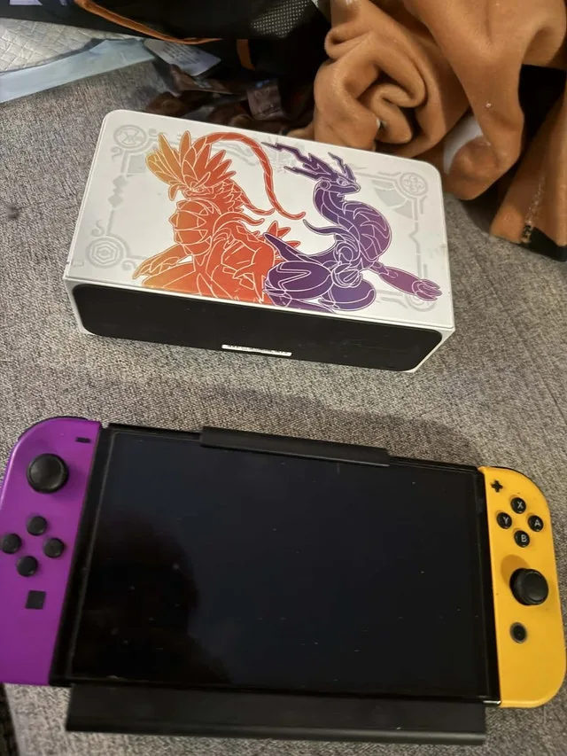 OLED White Nintendo Switch with extras