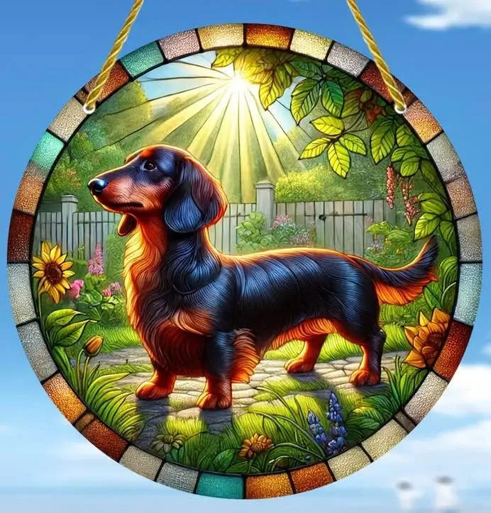 NEW Dachshund, Doodle & Bullydog Suncatchers image indicator(5)