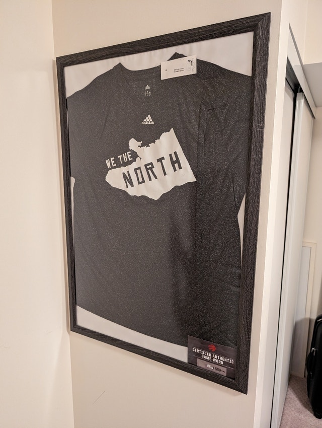 Raptors Amir Johnson Game Worn Shooting Shirt (COA)