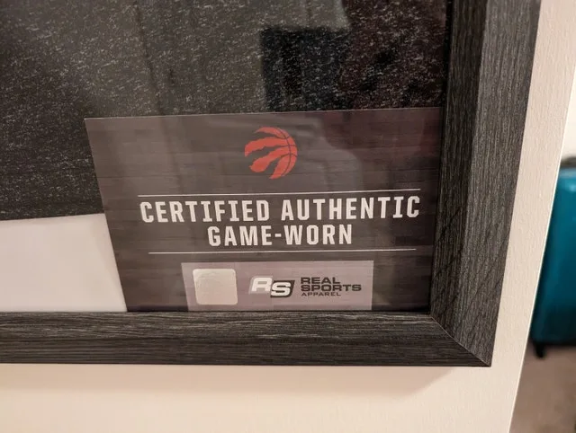 Raptors Amir Johnson Game Worn Shooting Shirt (COA) image indicator(2)