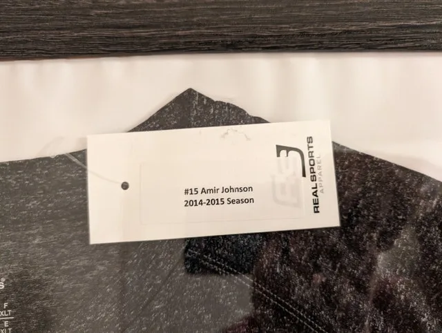 Raptors Amir Johnson Game Worn Shooting Shirt (COA) image indicator(3)