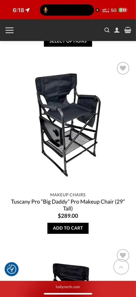 Directors / Makeup Tall Chair - New image indicator(3)