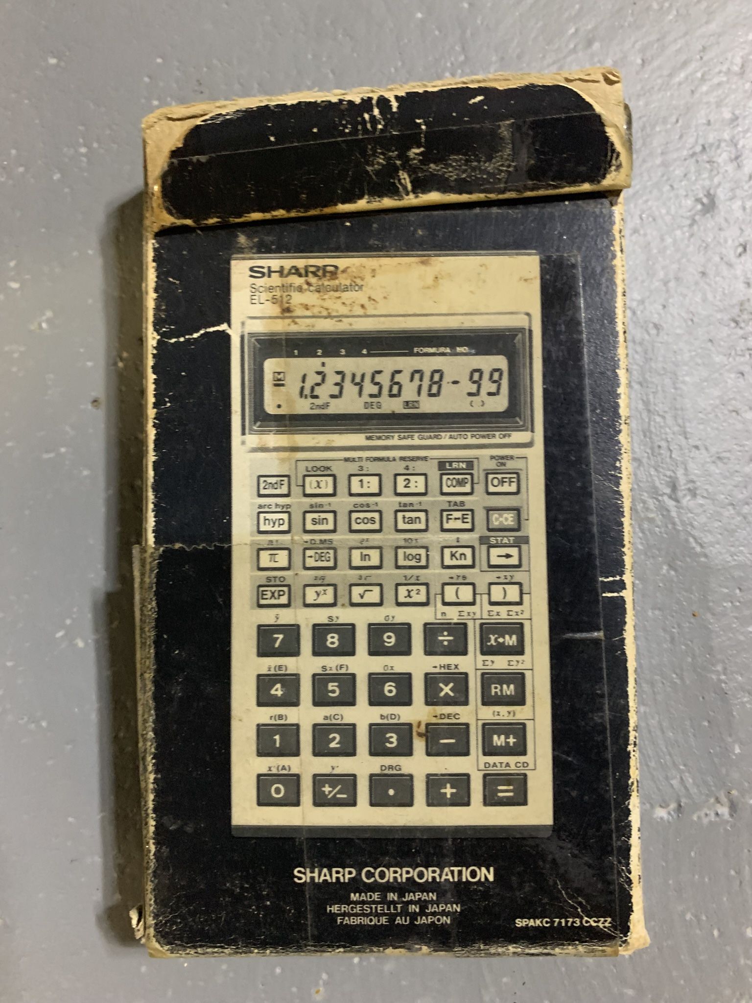 Vintage Open Box Sharp Scientific Calculator EL-512 - photo 3