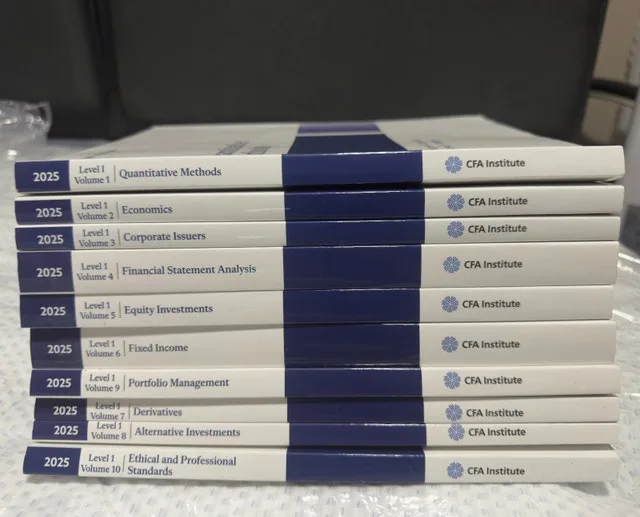 CFA Level I 2025 Curriculum Set — Excellent Condition