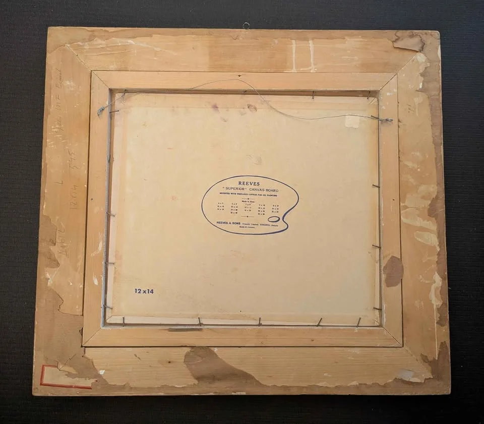 Vintage Framed Oil Painting - Floral Still Life image indicator(3)