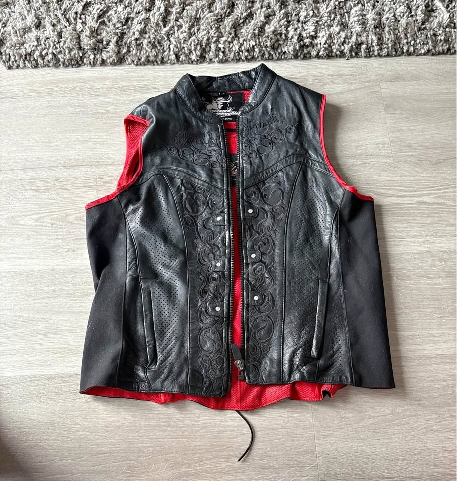 Speed and Strength Ladies leather vest